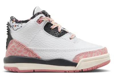 Pre-owned Jordan 3 Retro Sneakers In White/anthracite/red Stardust In Multi