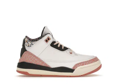 Pre-owned Jordan 3 Retro Sneakers In White/anthracite/red Stardust In Multi