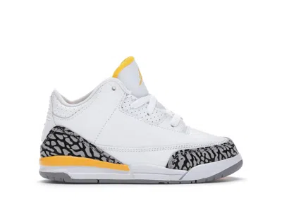 Pre-owned Jordan 3 Retro Sneakers In White/black/laser Orange