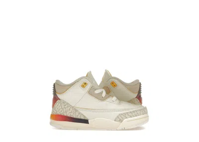 Pre-owned Jordan 3 Retro Sp J Balvin Medellín Sunset Sneakers In Multi