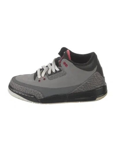 Pre-owned Jordan 3 Retro Stealth (gs) Athletic Sneakers In White
