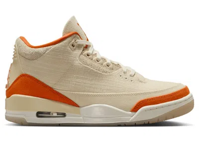 Pre-owned Jordan 3 Retro Tex (women's) Sneakers In Fossil/starfish/sail