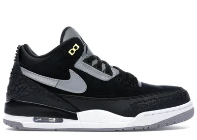 Pre-owned Jordan 3 Retro Tinker Cement Gold Sneakers In Black/cement Grey/metallic Gold In Multi