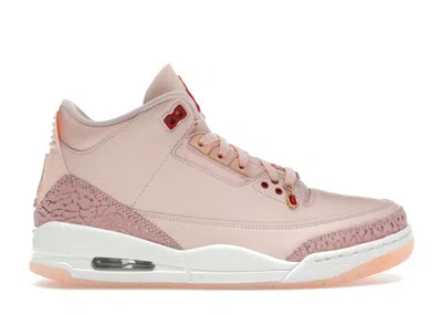 Pre-owned Jordan 3 Retro Valentine's Day Treat Yourself (2025) (women's) Sneakers In Washed Coral/gym Red/sail