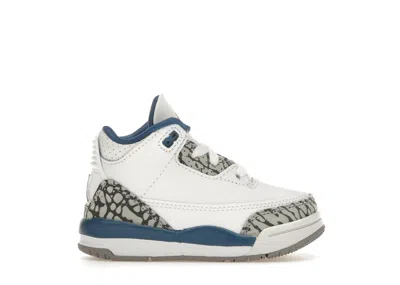 Pre-owned Jordan 3 Retro Wizards Sneakers In White/metallic Copper/true Blue