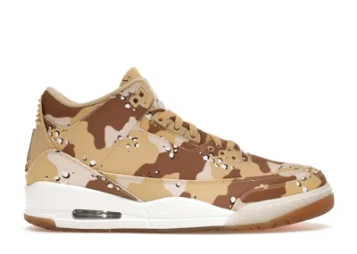 Pre-owned Jordan 3 Retro Wnba Desert Camo (women's) Sneakers In Dark Driftwood/sail/hemp