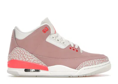 Pre-owned Jordan 3 Retro (women's) Sneakers In Sail/rust Pink/white