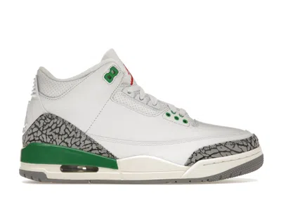 Pre-owned Jordan 3 Retro (women's) Sneakers In White/lucky Green/varsity Red