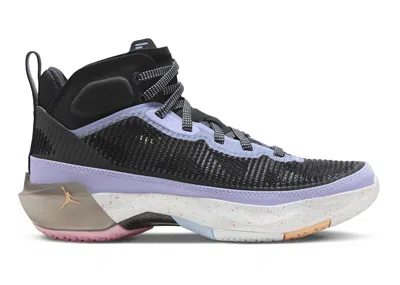 Pre-owned Jordan 37 Gc Dongdan Sneakers In Black/lilac Ice/hydrogen Blue