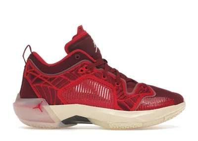 Pre-owned Jordan 37 Low Lift Up (women's) Sneakers In Team Red/university Red/muslin