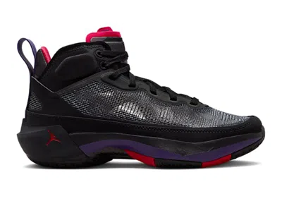 Pre-owned Jordan 37 Raptors Sneakers In Black/club Purple/dark Charcoal