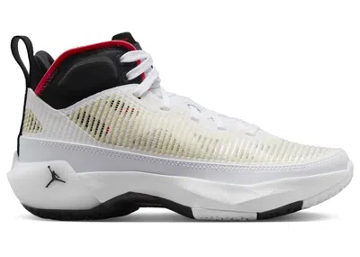 Pre-owned Jordan 37 Sneakers In White/siren Red/black In Multi