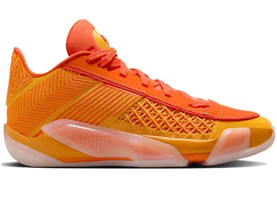 Pre-owned Jordan 38 Low Dearica Hamby Sunshine (women's) Sneakers In Taxi/safety Orange/sail