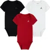 Jordan Babies'  3-pack Everyday Essential Bodysuits In Multi
