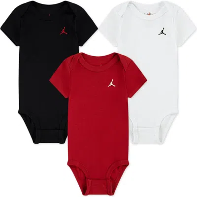 Jordan Babies'  3-pack Everyday Essential Bodysuits In Multi