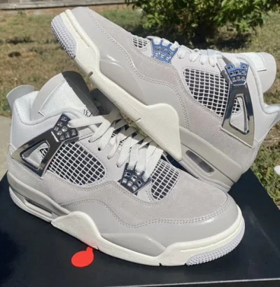 Pre-owned Jordan 4 Frozen Moments All Sizes 11w, 10.5w, 9.5w, 9w, 8.5w, 8w, 7.5w, 7w, 6.5w In Gray