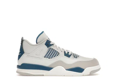 Pre-owned Jordan 4 Retro (2024) Sneakers In Off/white/military Blue