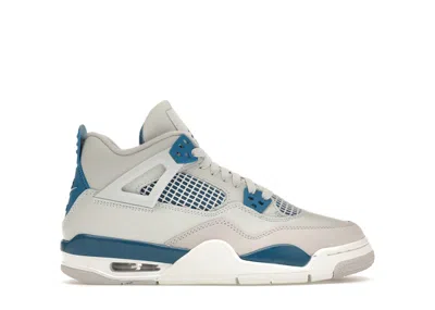 Pre-owned Jordan 4 Retro (2024) Sneakers In Off/white/military Blue