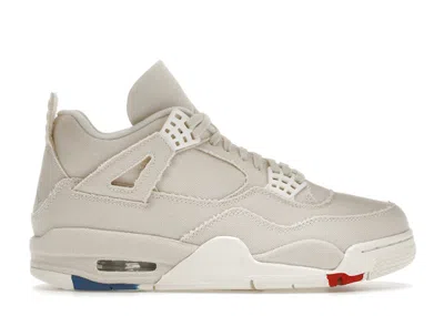 Pre-owned Jordan 4 Retro Blank Canvas (women's) Sneakers In Sail/cement Grey