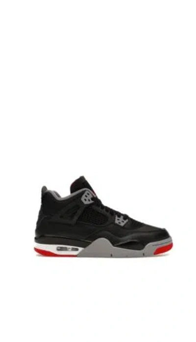 Pre-owned Jordan 4 Retro Bred Reimagined Gs Sz 6.5y Order Confirmed In Black