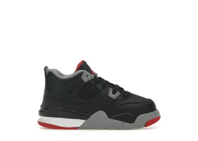 Pre-owned Jordan 4 Retro Bred Reimagined Sneakers In Black/cement Grey/varsity Red In Multi