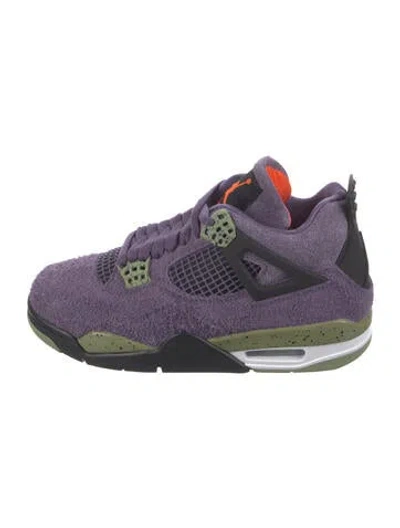 Pre-owned Jordan 4 Retro Canyon Purple Sneakers W/ Tags In Multi