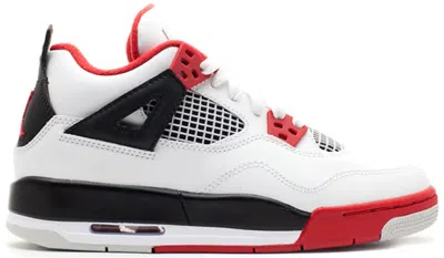 Pre-owned Jordan 4 Retro Fire Red (2012) Sneakers In White/varsity Red/black