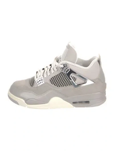 Pre-owned Jordan 4 Retro Frozen Moments Chunky Sneakers In Gray