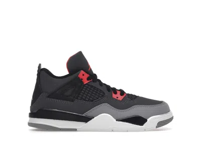 Pre-owned Jordan 4 Retro Infrared Sneakers In Dark Grey/infrared 23/black