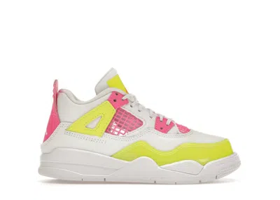 Pre-owned Jordan 4 Retro Lemon Pink Sneakers In White/lemon Venom/pink Blast In Multi