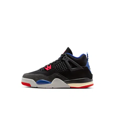 Jordan Babies' 4 Retro Little Kids' Shoes In Black