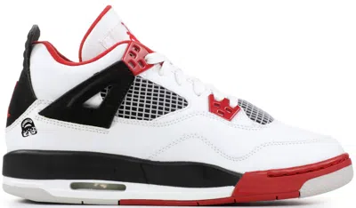 Pre-owned Jordan 4 Retro Mars Mon Sneakers In White/varsity Red/black