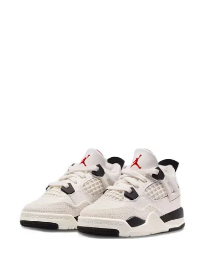 Jordan Babies' 4 Retro Mesh-panels Sneakers In Neutral