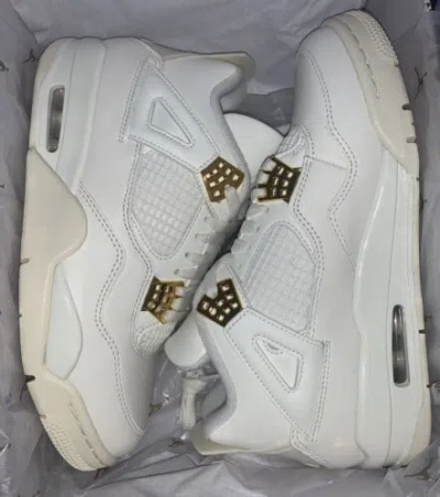 Pre-owned Jordan 4 Retro “metallic Gold” Aq9129-170 Sizes 6w-12w In Hand & Fast Ship‼️ In Sail/gold