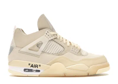 Pre-owned Jordan 4 Retro Off (women's) Sneakers In Sail/muslin/white