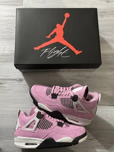 Pre-owned Jordan 4 Retro Orchid (women's) (6.5,9.5,10.5,11) In Purple