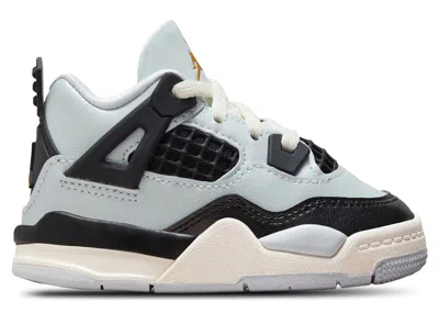 Pre-owned Jordan 4 Retro Platinum Gold Sneakers In Pure Platinum/metallic Gold/black