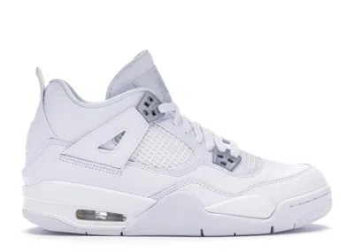 Pre-owned Jordan 4 Retro Pure Money (2017) Sneakers In White/metallic Silver/pure Platinum In Multi