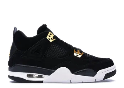 Pre-owned Jordan 4 Retro Royalty Sneakers In Black/metallic Gold/white