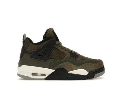Pre-owned Jordan 4 Retro Se Craft Sneakers In Medium Olive/pale Vanilla/khaki