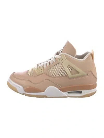 Pre-owned Jordan 4 Retro Shimmer (women's) Athletic Sneakers In Neutral