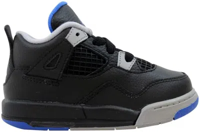 Pre-owned Jordan 4 Retro Sneakers In Black Soar Matte Silver White