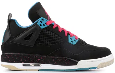 Pre-owned Jordan 4 Retro Sneakers In Black/vivid Pink/dynamic Blue In Multi