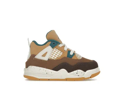 Pre-owned Jordan 4 Retro Sneakers In Cacao Wow/geode Teal/ale Brown In Multi