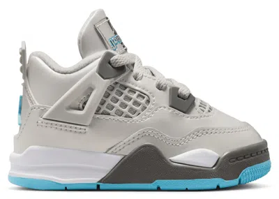 Pre-owned Jordan 4 Retro Sneakers In Photon Dust/blue Chill/flat Pewter