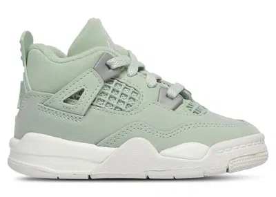 Pre-owned Jordan 4 Retro Sneakers In Seafoam/sail/metallic Silver In Multi