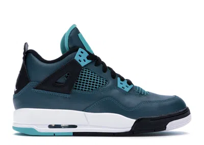 Pre-owned Jordan 4 Retro Sneakers In Teal/white/black