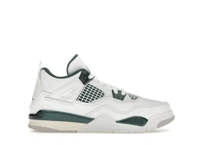 Pre-owned Jordan 4 Retro Sneakers In White/oxidized Green In Multi