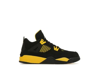 Pre-owned Jordan 4 Retro Thunder (2023) Sneakers In Black/tour Yellow In Multi