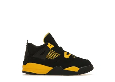 Pre-owned Jordan 4 Retro Thunder (2023) Sneakers In Black/tour Yellow In Multi